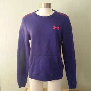 Under Armour Sweatshirt Purple Neon Gym Workout